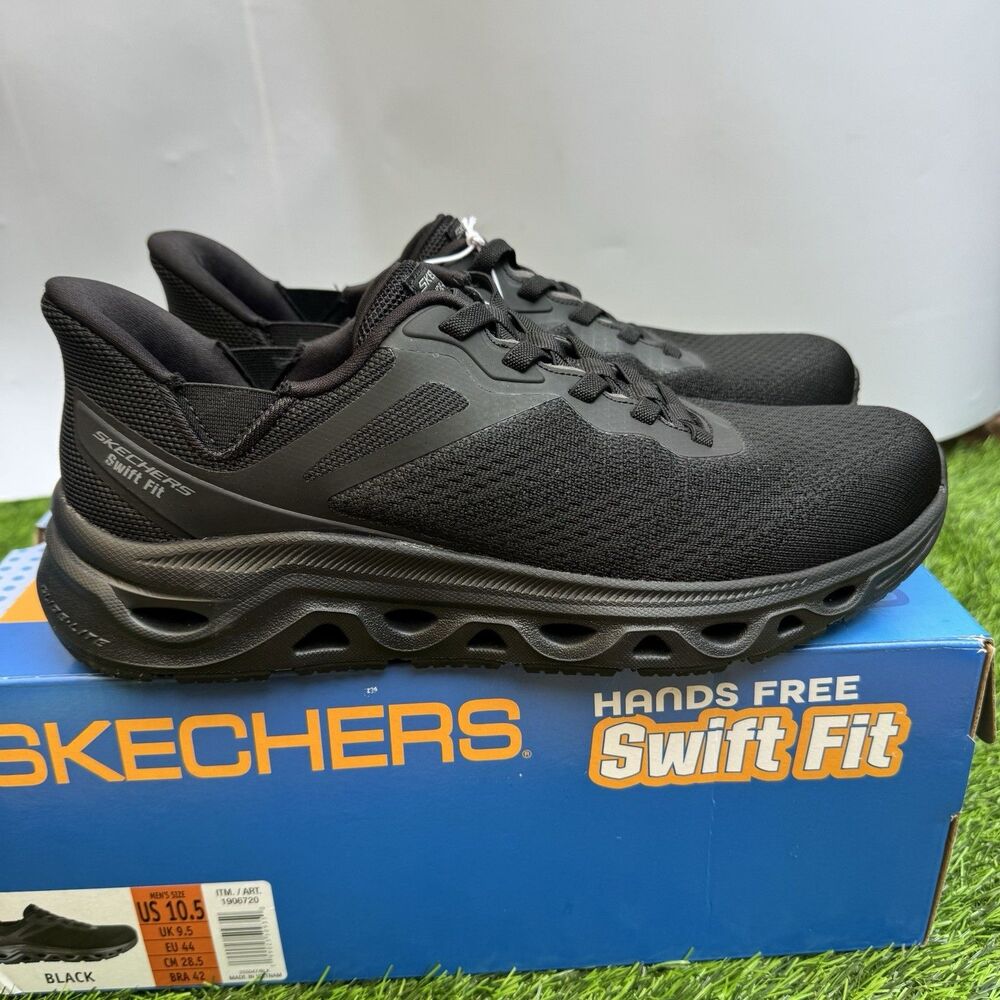 Skechers Men's Glide Step Sneaker Hands Free Swift Fit Sz 10.5 Slip On Shoes